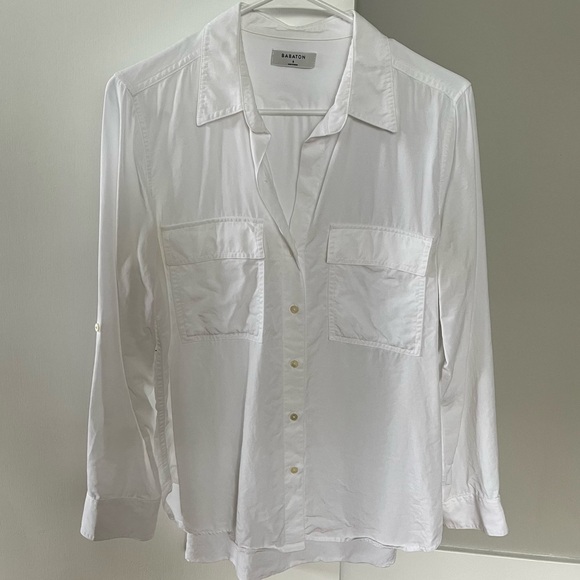 Babaton Button-Up Utility Blouse in White - Picture 5 of 8
